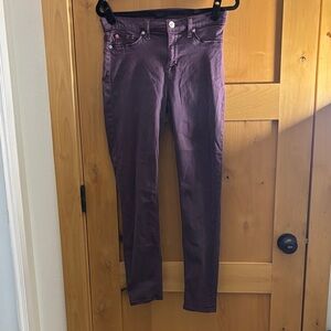 Hudson Jeans Women's Rich Purple Skinny Jeans size 10